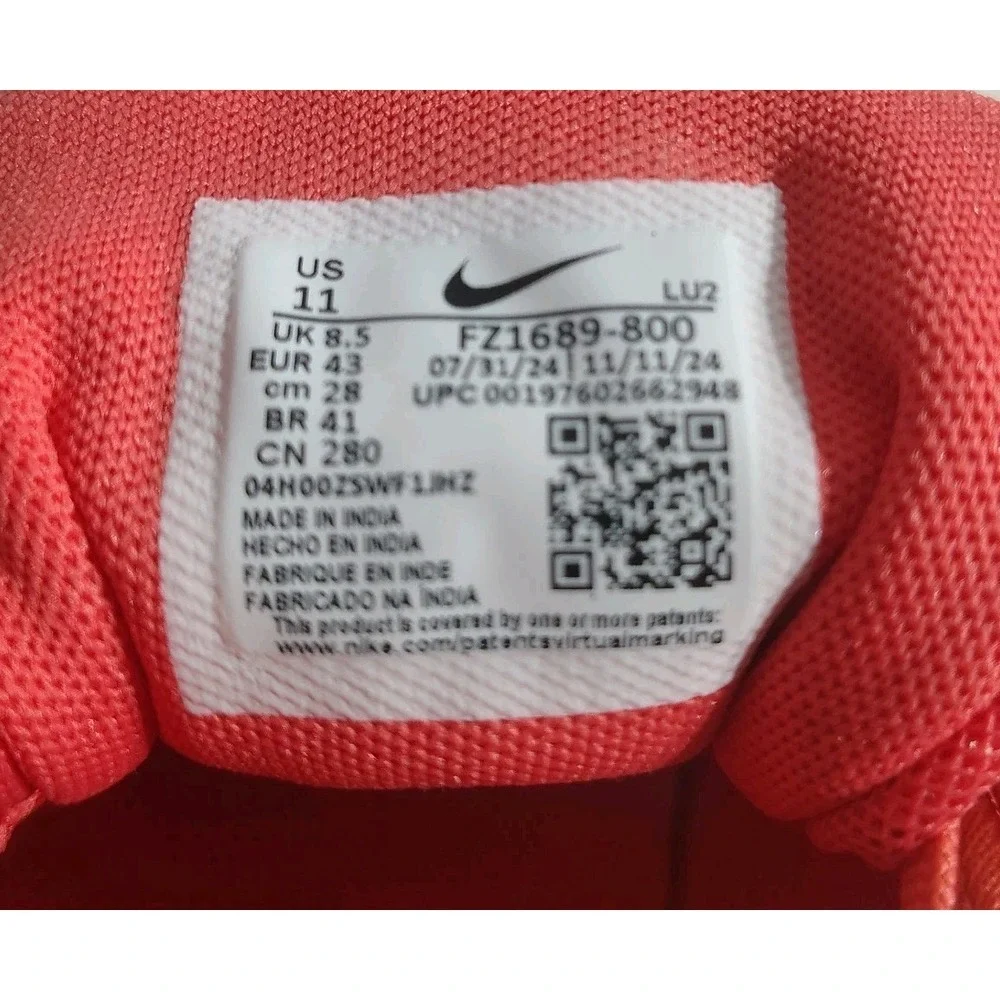 Size 11- Nike Women Air Zoom Bella Training Ember‎ Dark Red FZ1689-800